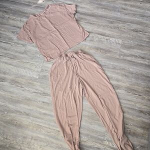 Women's Beige Loungewear Set